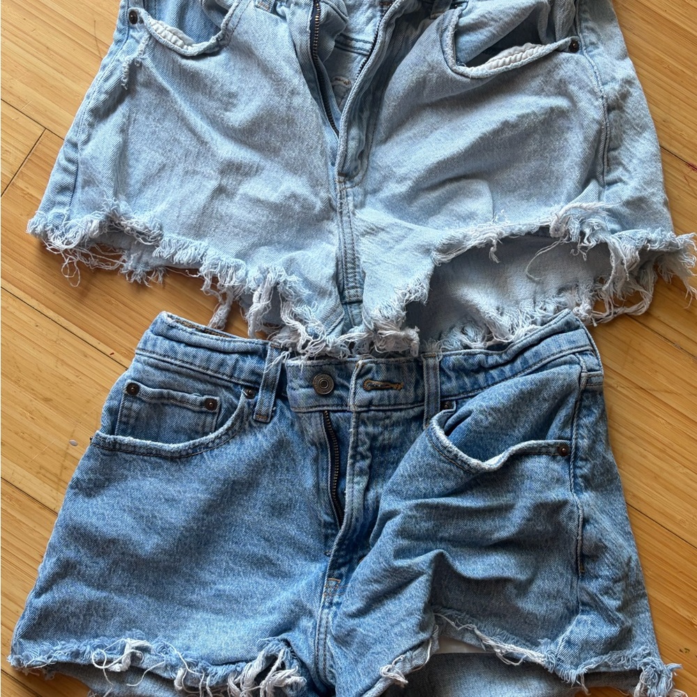 Abercrombie & Fitch Frayed Hem Jean Shorts Bundle (NWT)